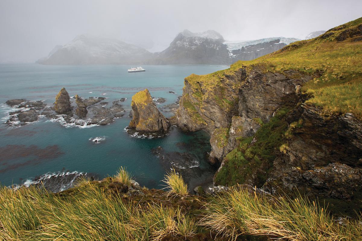 Hiking with Silversea Expedition team