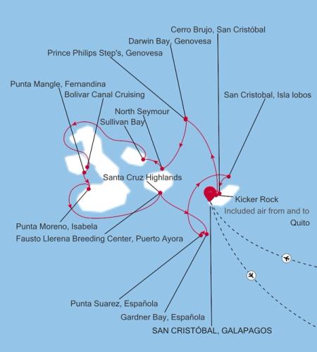San Cristóbal, Galapagos nach San Cristóbal, Galapagos