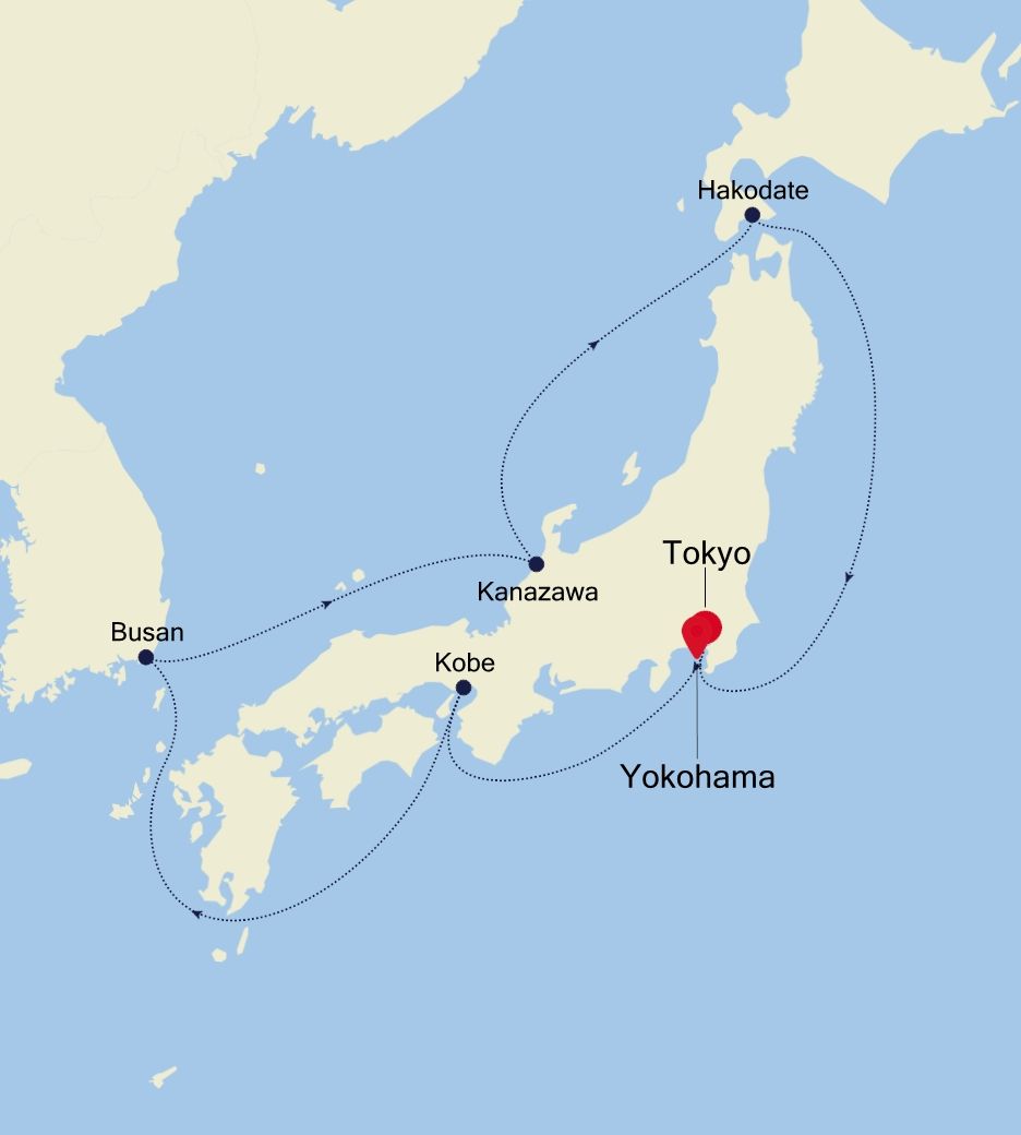 Cruise from Tokyo to Yokohama (Tokyo) SM240926010 Silversea