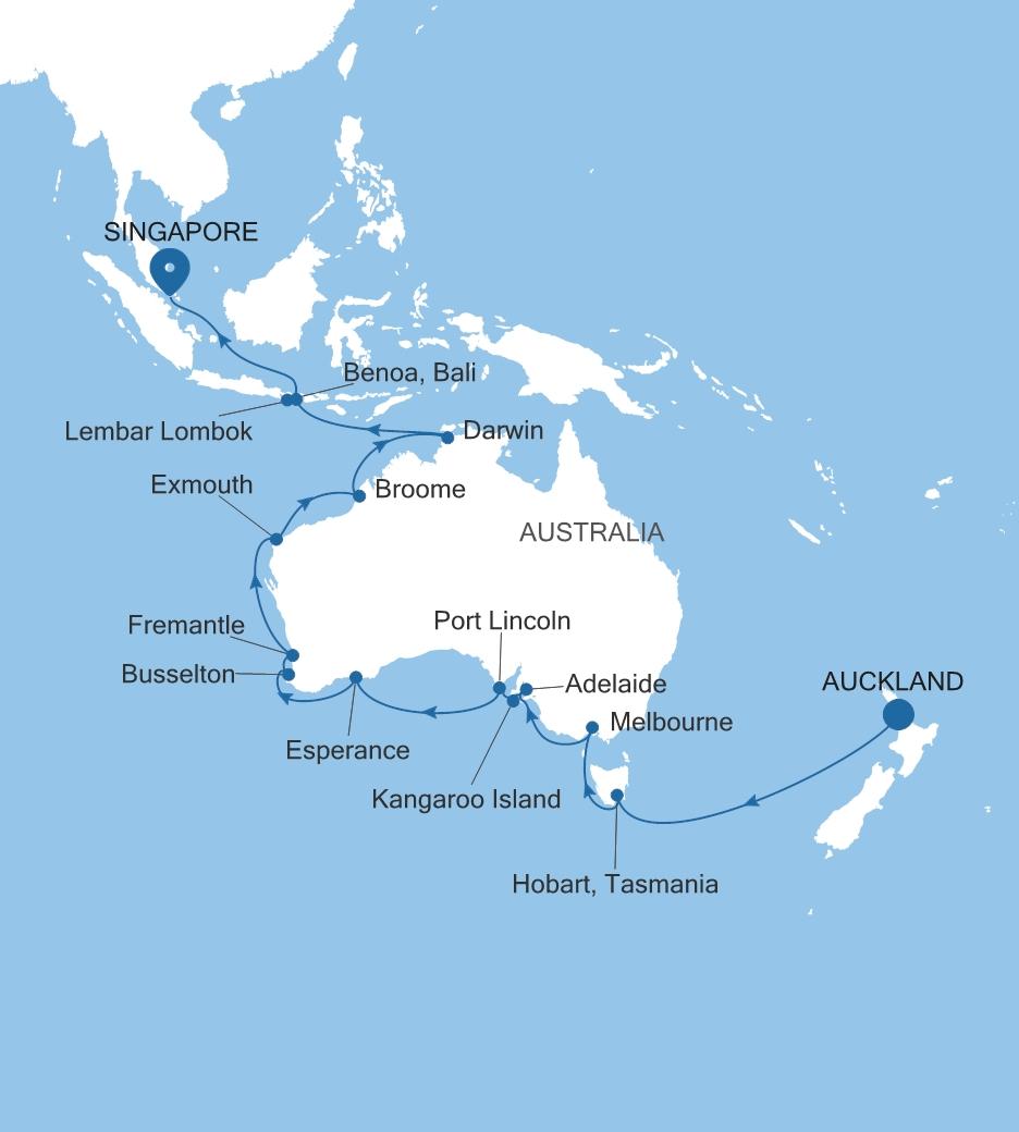 AUCKLAND TO SINGAPORE
