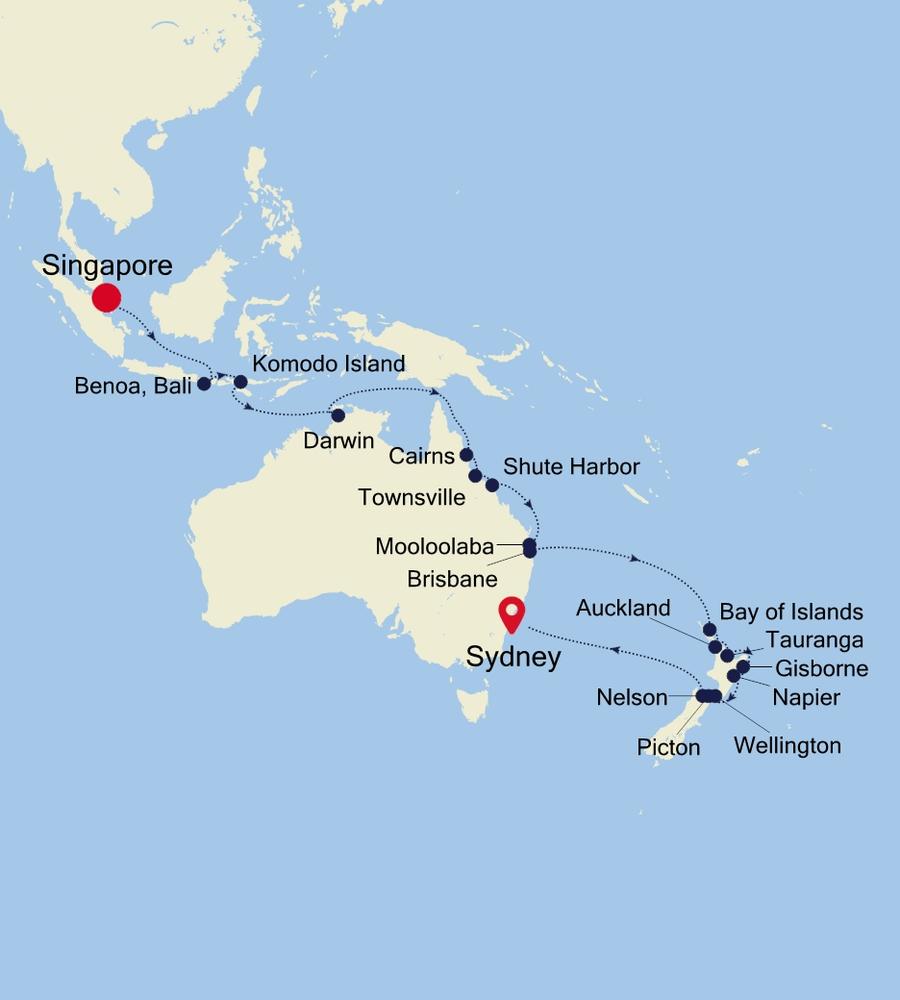 Cruise from Singapore to Sydney SM241021C32 Silversea