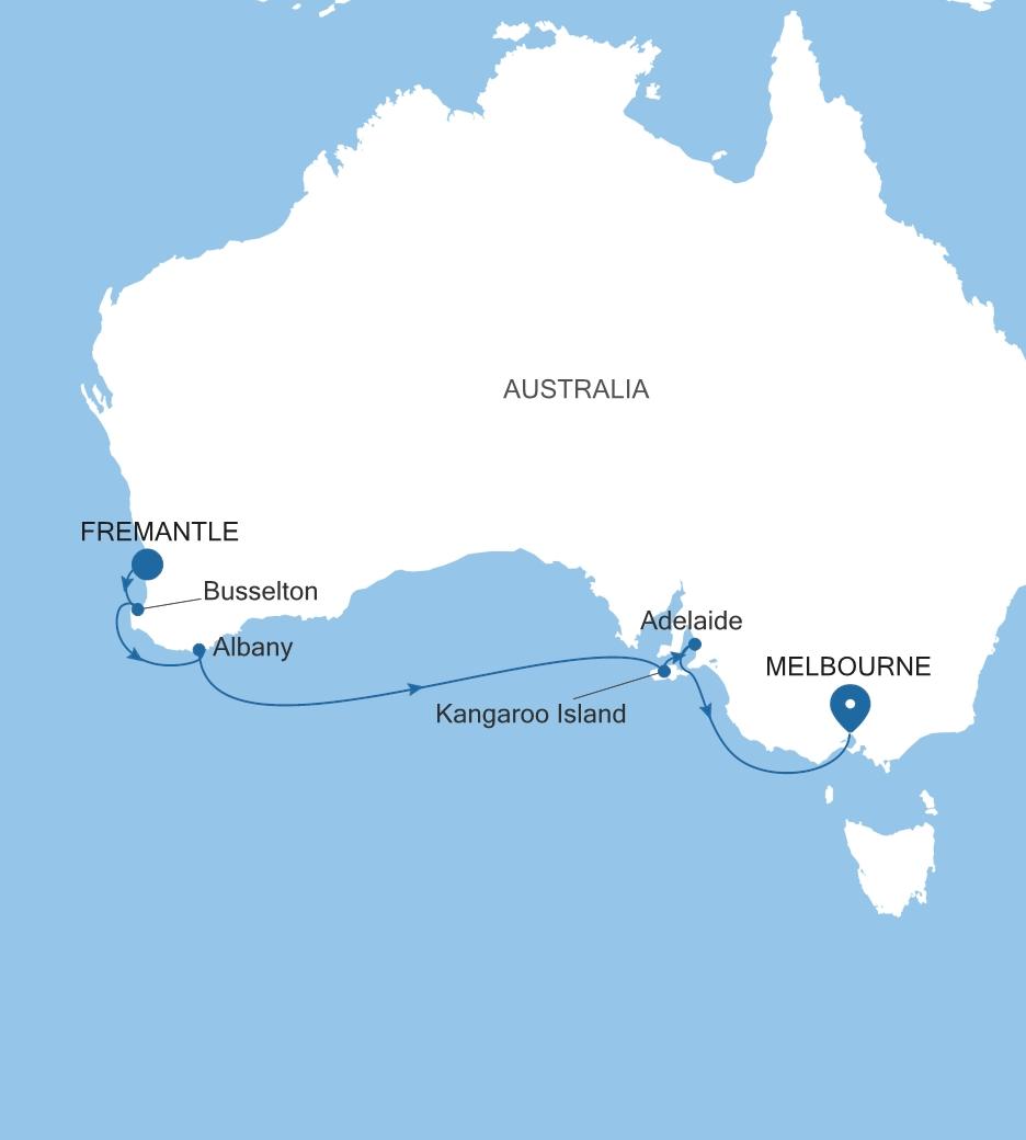 FREMANTLE (PERTH), WESTERN AUSTRALIA TO MELBOURNE