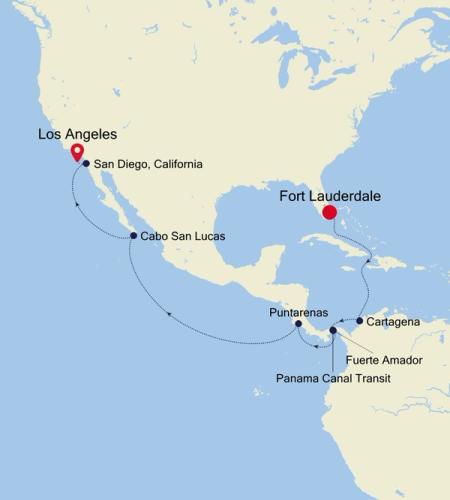 Fort Lauderdale, Florida to Los Angeles, California