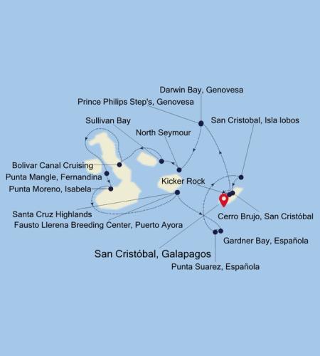 San Cristóbal, Galapagos nach San Cristóbal, Galapagos