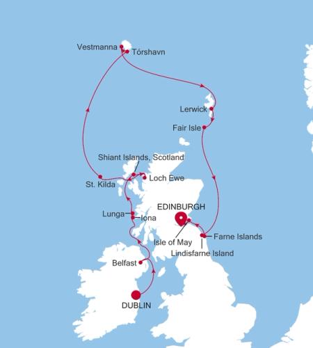 Dublin a Edinburgh (Leith)