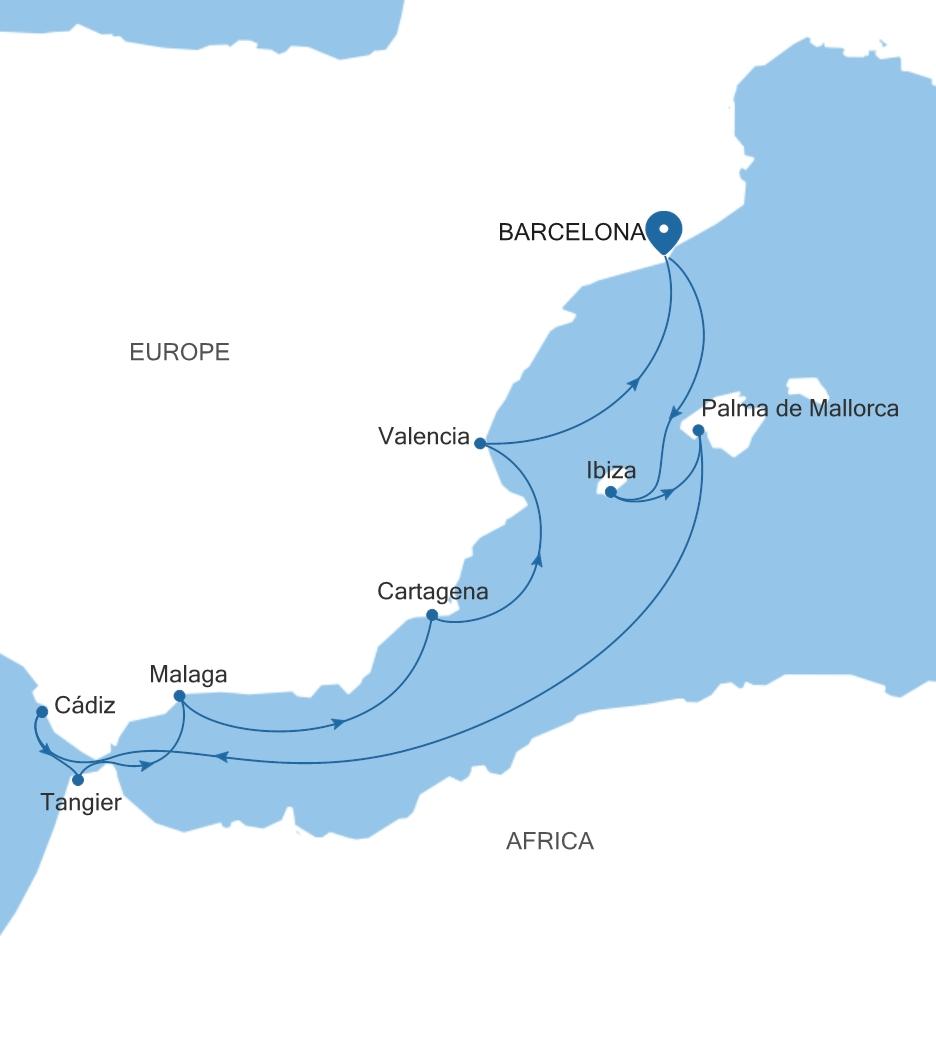 BARCELONA TO BARCELONA