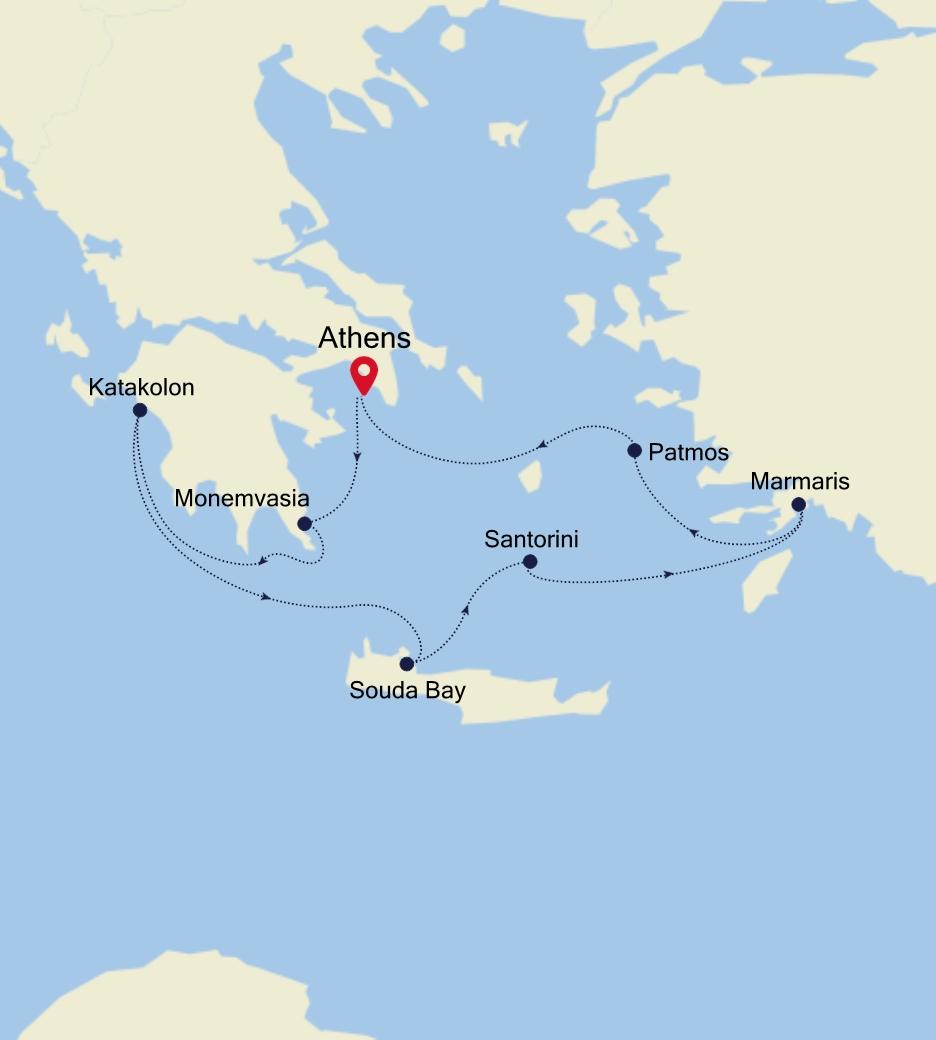 ATHENS (PIRAEUS) TO ATHENS (PIRAEUS)