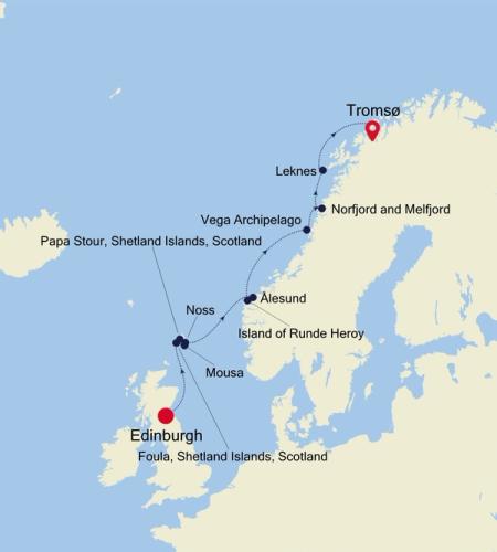 Edinburgh (Leith) a Tromsø