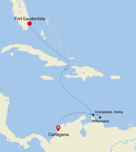 Fort Lauderdale, Florida nach Cartagena