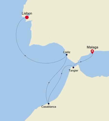 Lisbon to Malaga (Costa del Sol)