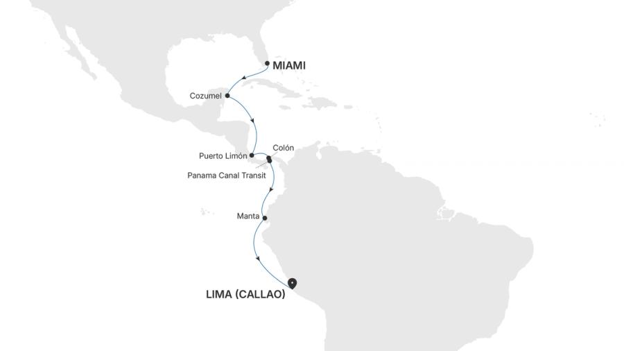 Miami, FL to Lima (Callao)