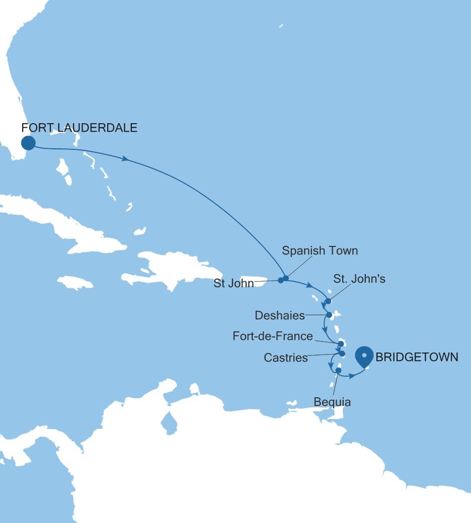 FORT LAUDERDALE, FLORIDA TO BRIDGETOWN
