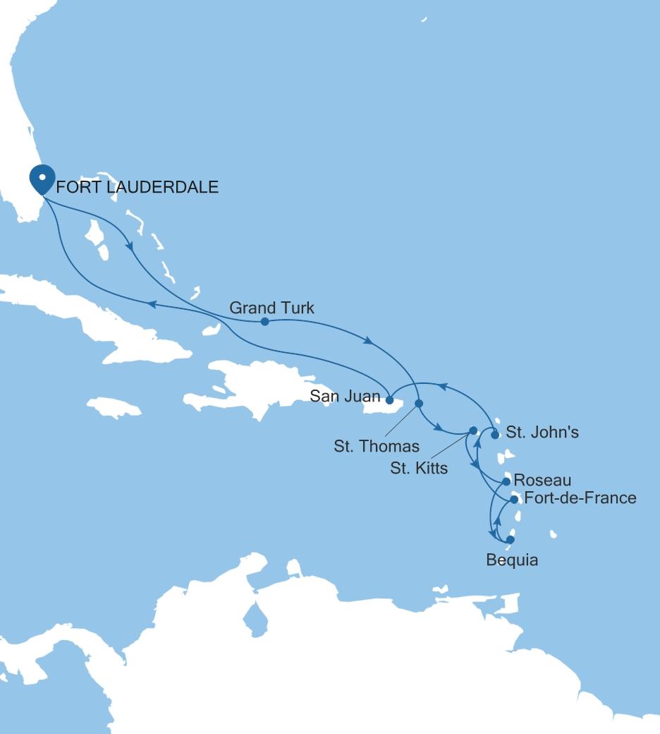 FORT LAUDERDALE, FLORIDA TO FORT LAUDERDALE, FLORIDA