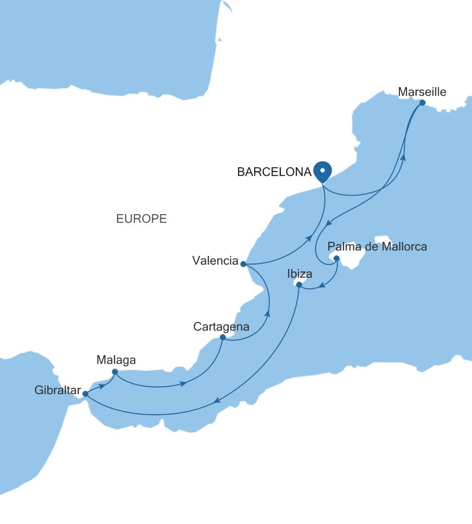 BARCELONA TO BARCELONA
