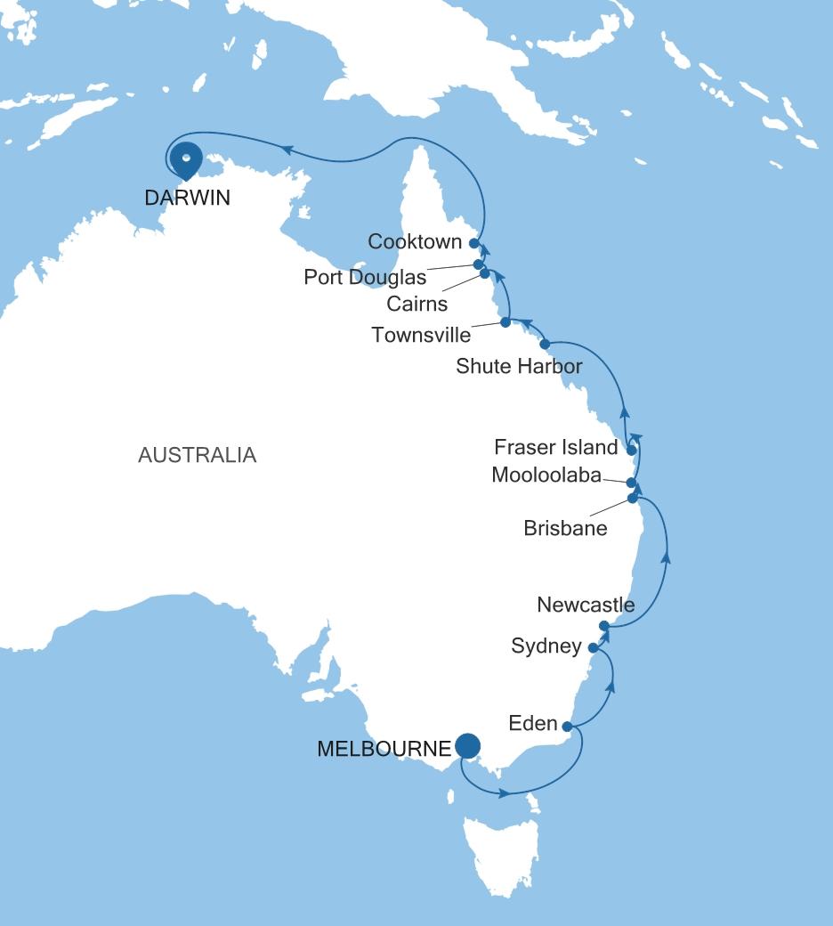 MELBOURNE TO DARWIN