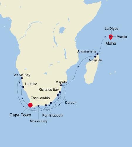 Cape Town to Mahe