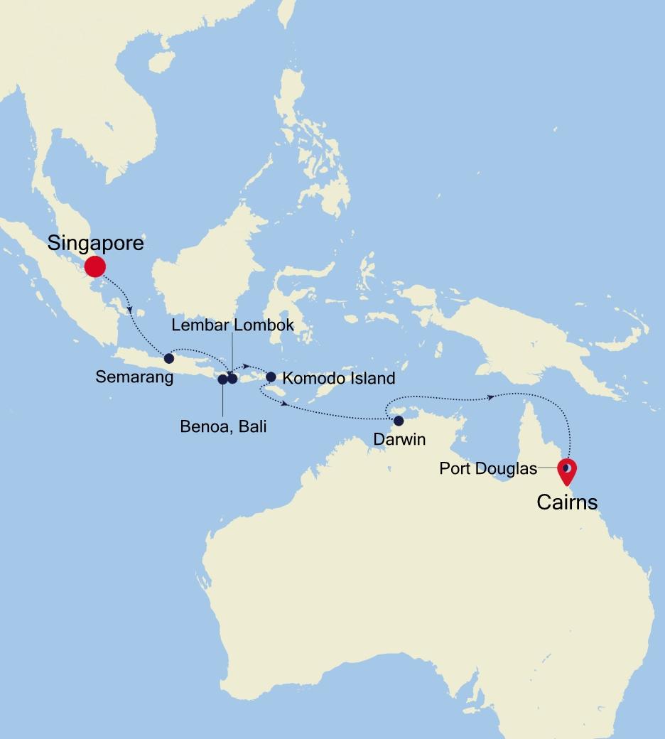 silversea cruise singapore to cairns