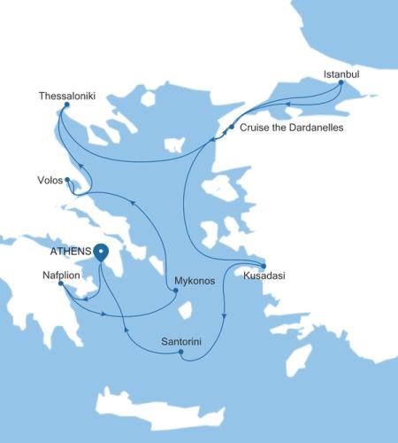 Athens (Piraeus) to Athens (Piraeus)