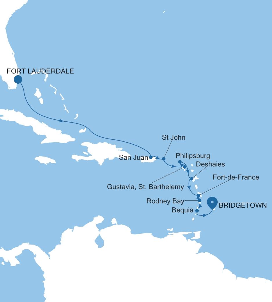 FORT LAUDERDALE, FLORIDA TO BRIDGETOWN