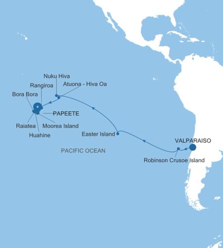 Valparaiso à Papeete (Tahiti)