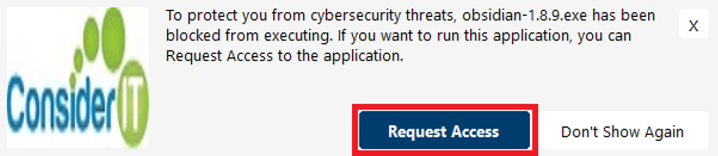 Request Access Prompt