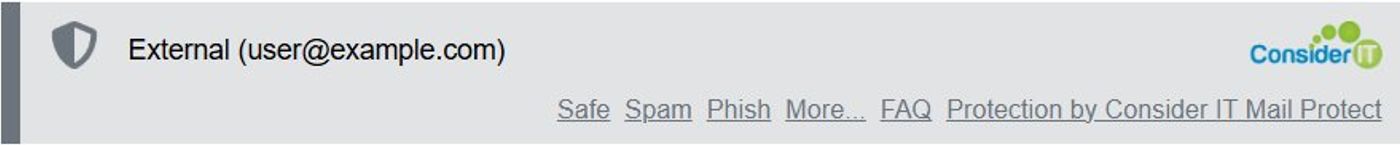 External Mail banner