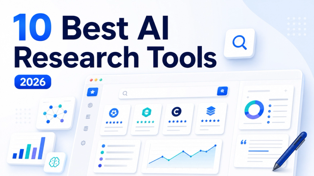 10 Best AI Research Tools in 2026 ranked comparison cover