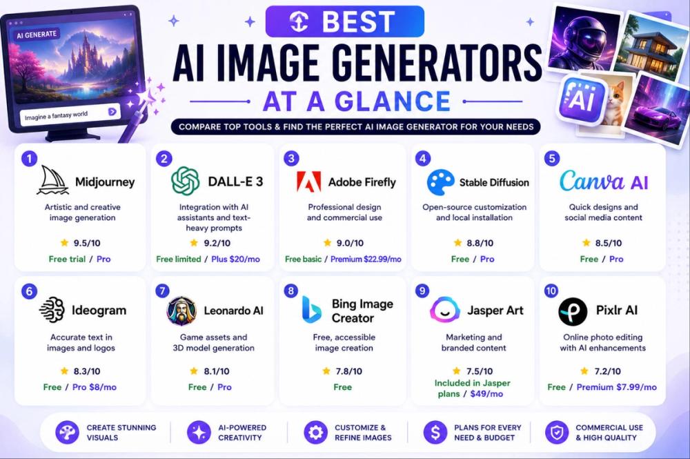 10 Best AI Image Generators in 2026 — Tested & Compared