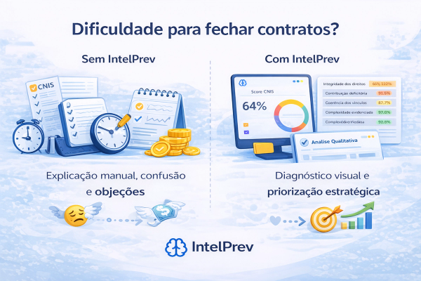 Venda de planejamento previdenciário: com e sem IntelPrev