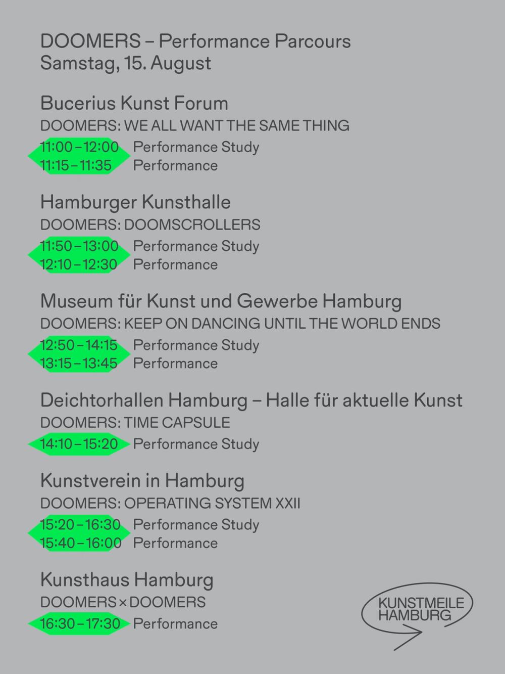 Zeitplan