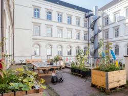 Terasse im Innenhof des Museums für Kunst und Gewerbe Hamburg (MK&G), Foto: Henning Rogge