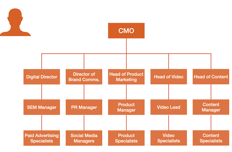 Typical Organisation Digram of Large Corporation