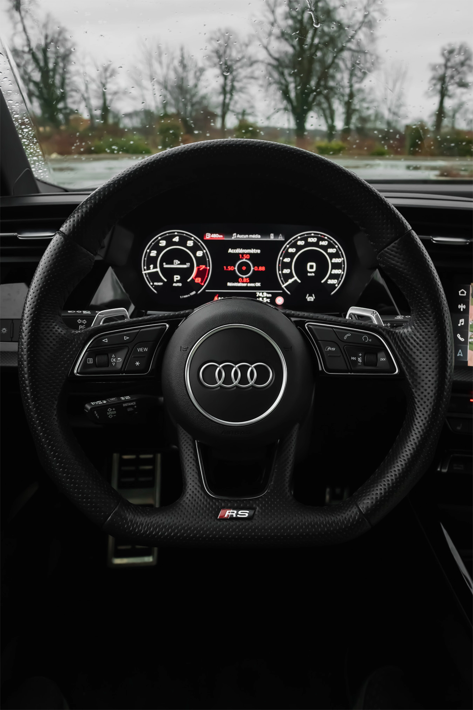 Audi RS3 Sportback – Un moteur cinq cylindres turbo moderne.