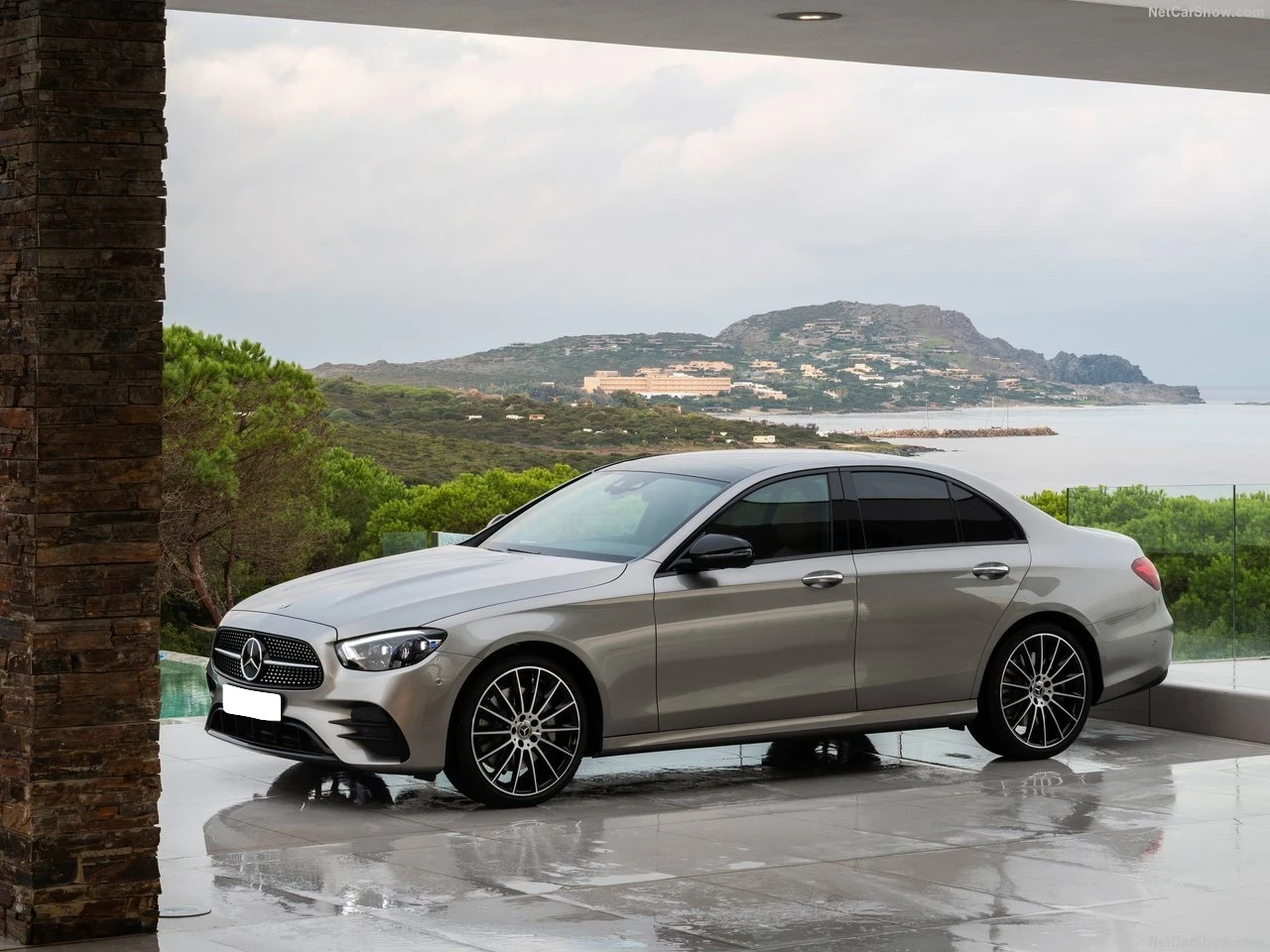 Rent a Mercedes E 220d in Switzerland, a luxury sedan with outstanding performance.