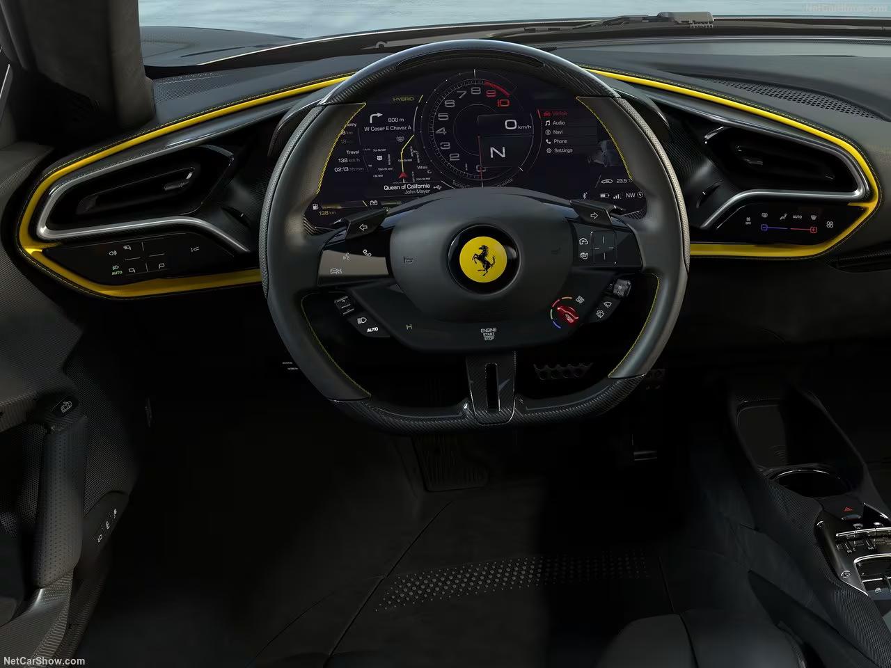 Ferrari 296 GTB – Un cockpit immersif et technologique