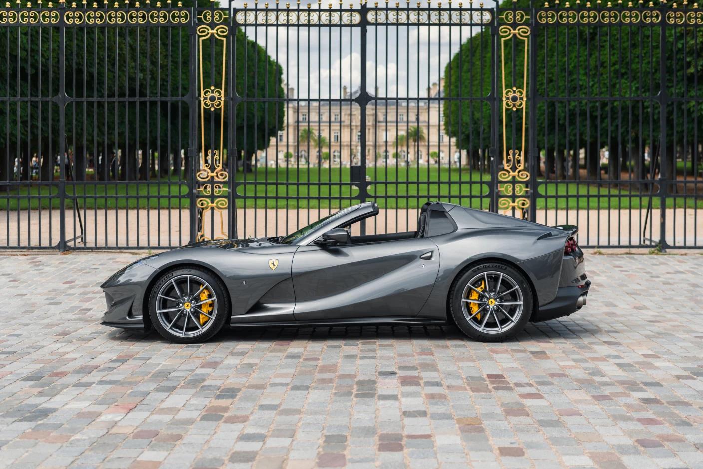 Experience the aerodynamically optimized Ferrari 812 GTS rental for a thrilling ride