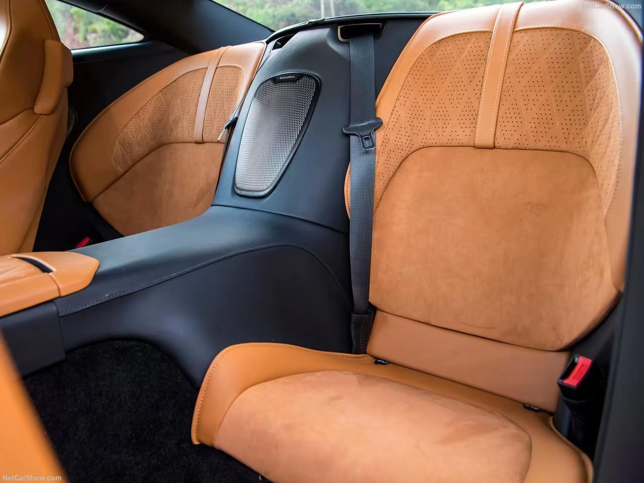 Finely crafted leather interior of the Aston Martin DB12 – Luxury rental