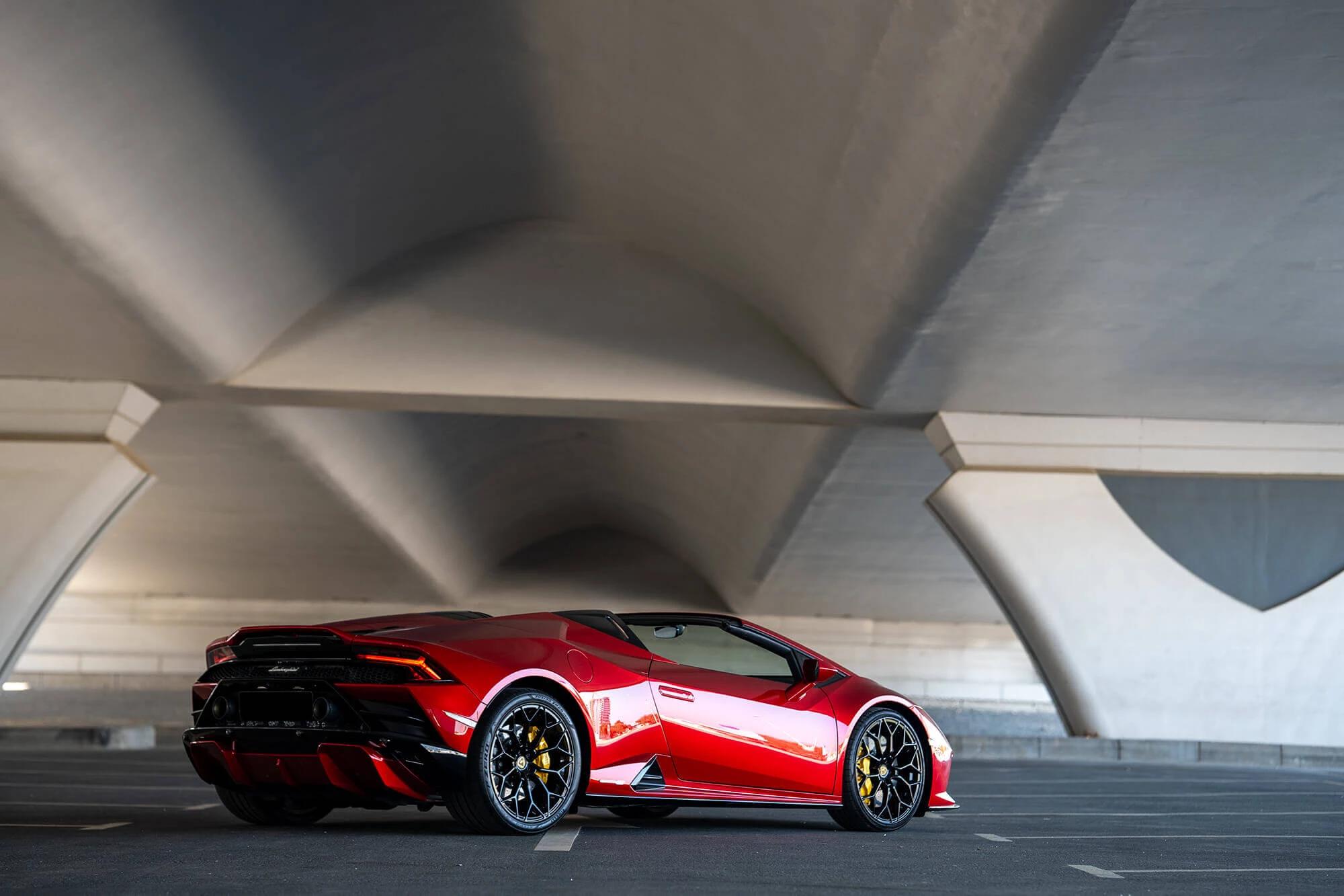 Lamborghini Huracan EVO Spyder location