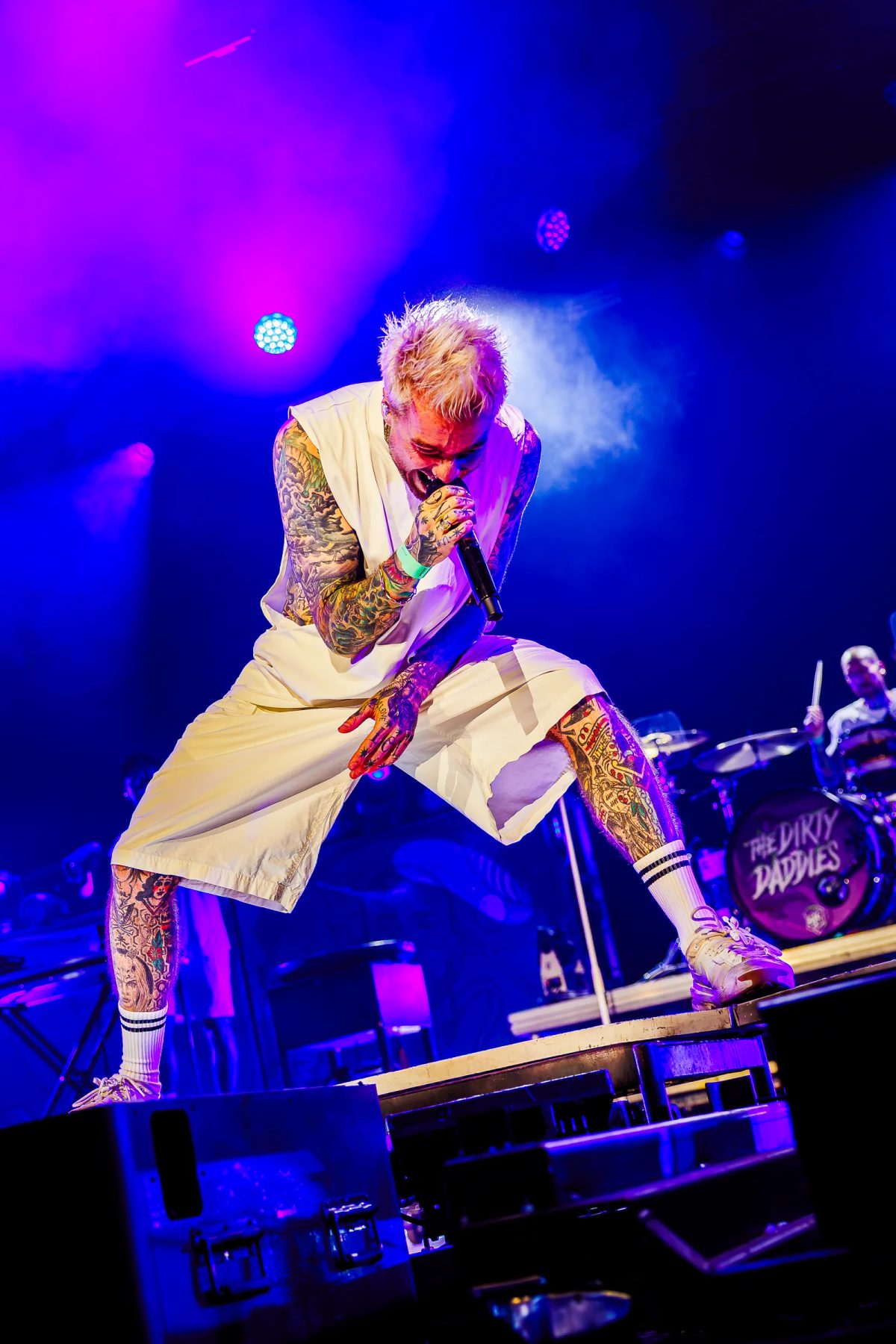 The Dirty Daddies en Laurens Troost tijdens het optreden op Mainstage bij Appelpop 2026.