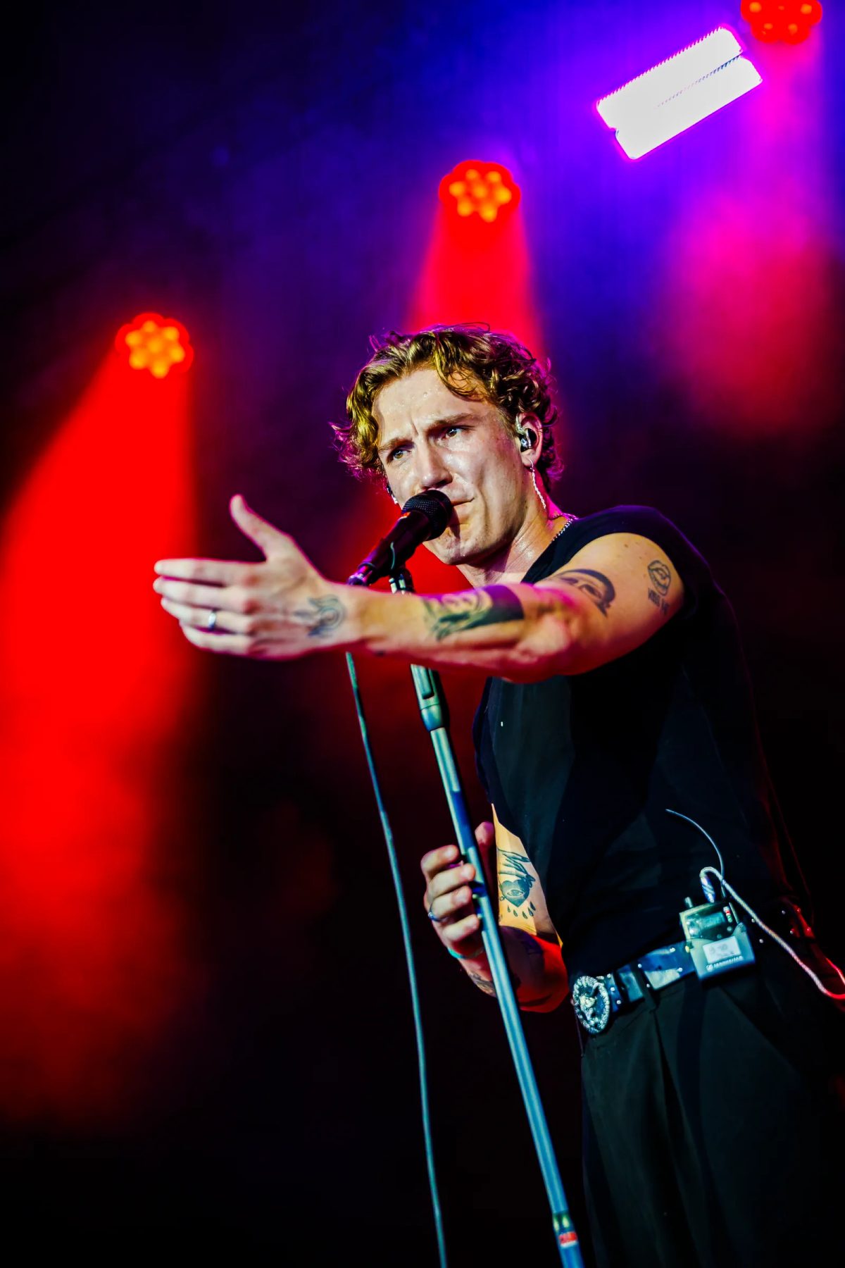 Micha tijdens het optreden op Go-Tan Stage bij Appelpop 2026.
