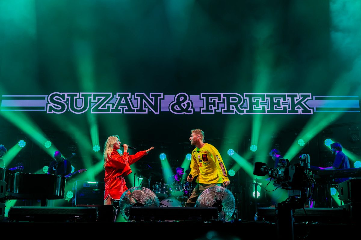 Suzan & Freek tijdens het optreden op Zeeland bij Concert at SEA 2026.