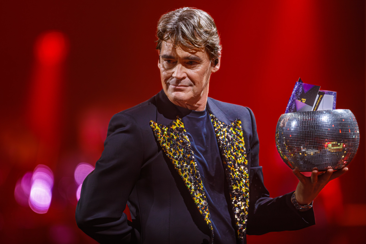 Jeroen van der Boom tijdens het optreden op RTM Stage bij The Pianoman Live 2025.