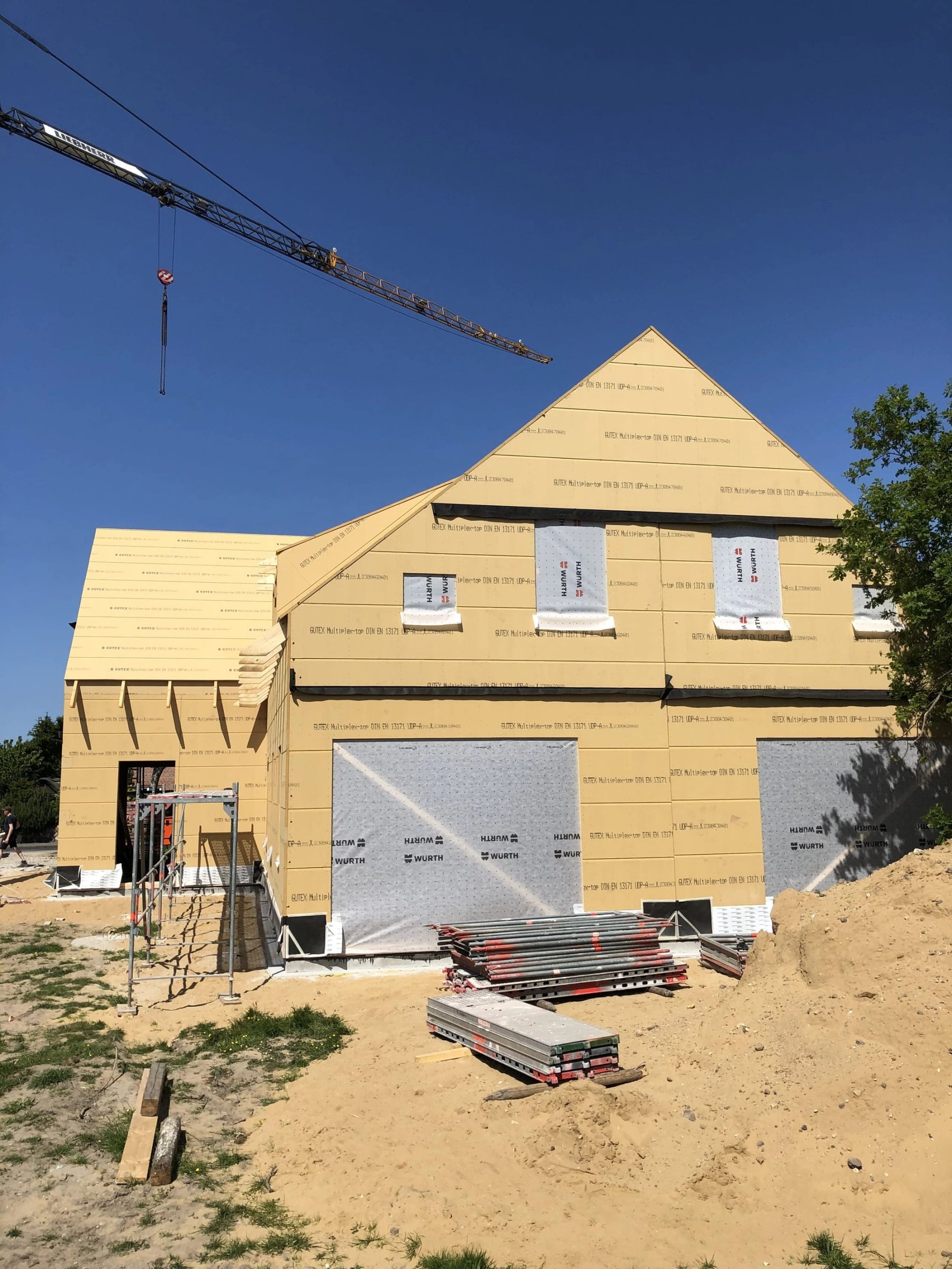 Holzrahmenbau mit diffusionsoffener Gebäudehülle