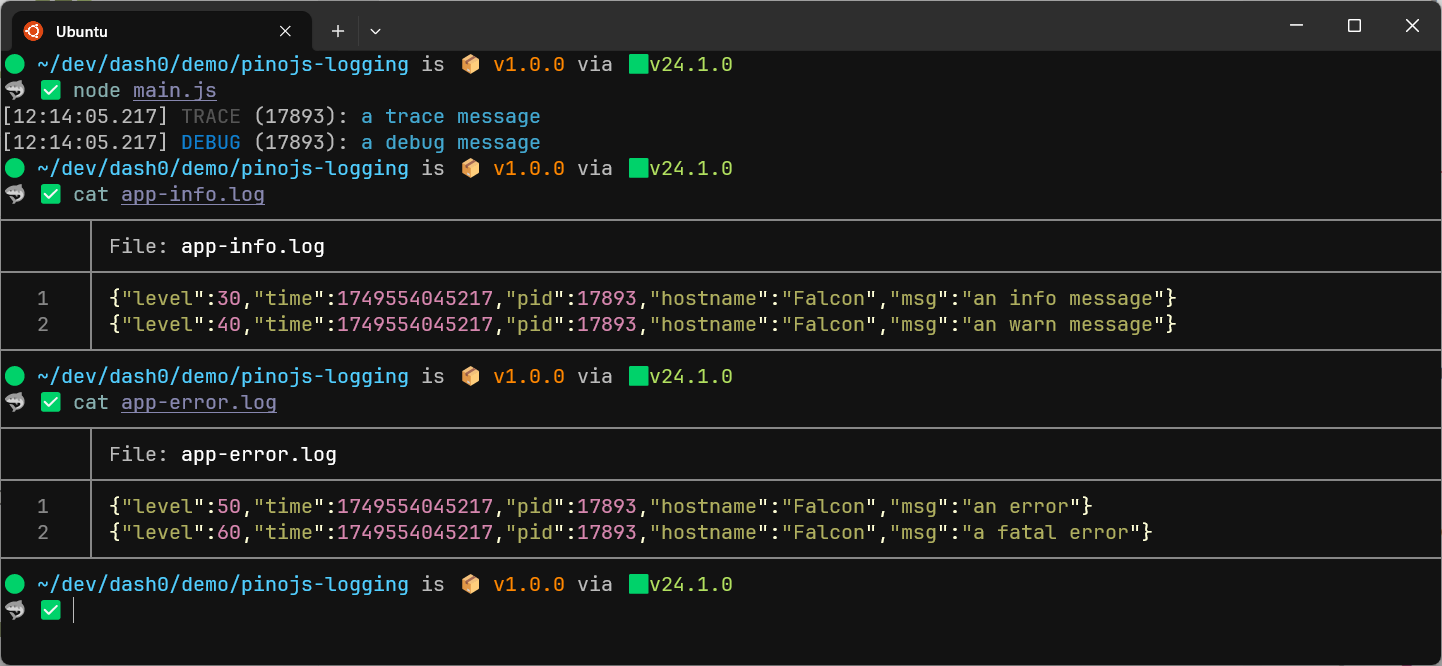 Production-Grade Logging in Node.js with Pino · Dash0
