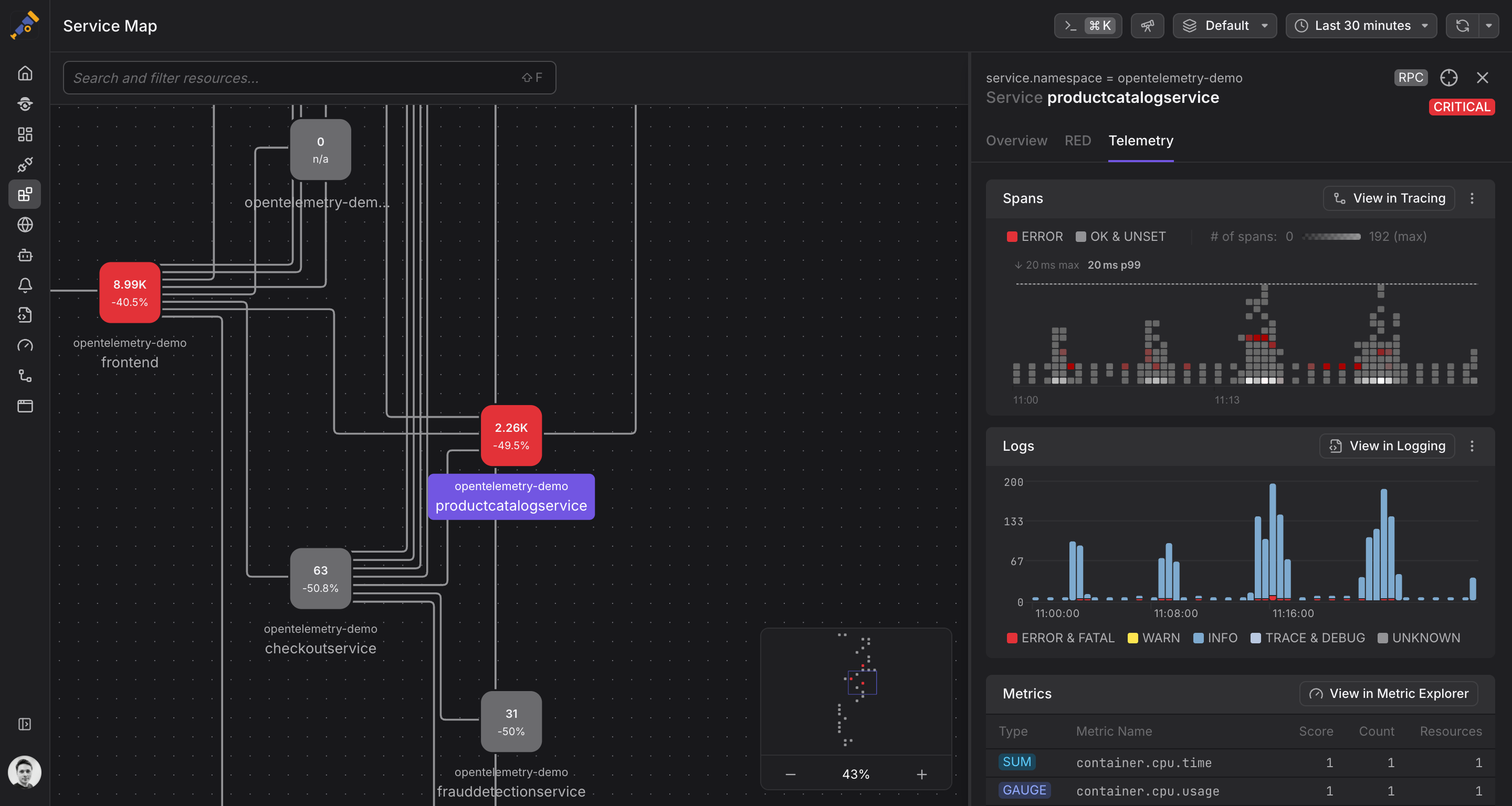 Telemetry Ui Everything is Connected: How Unified UX Transforms Observability · Dash0