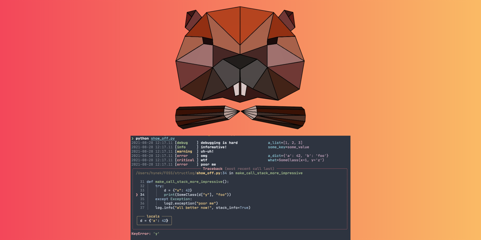 Leveling Up Your Python Logs with Structlog · Dash0