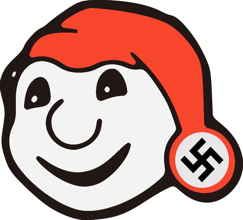 Nazi Bonhomme Meme Example