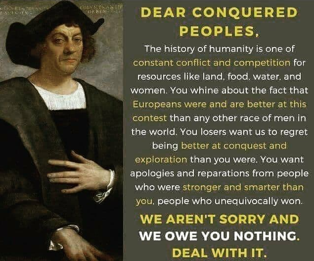 Example of a Conquered, Not Stolen meme