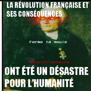 Un mème français montrant une peinture du XVIIIe siècle avec un texte au-dessus et en dessous qui se lit (traduit) "La Révolution française et ses conséquences".