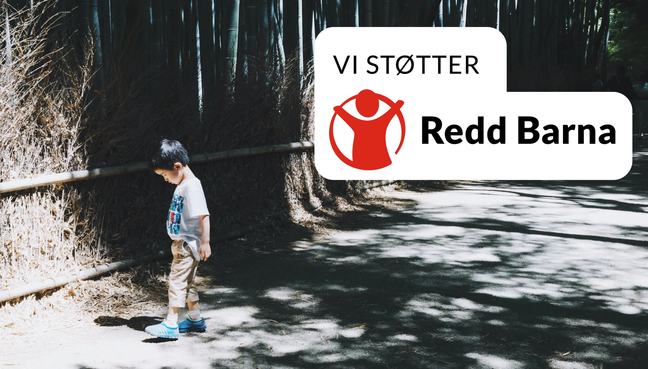 The image shows a young boy in the shadow, and Save the childrens logo